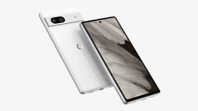 Leaked renders of the Google Pixel 7a