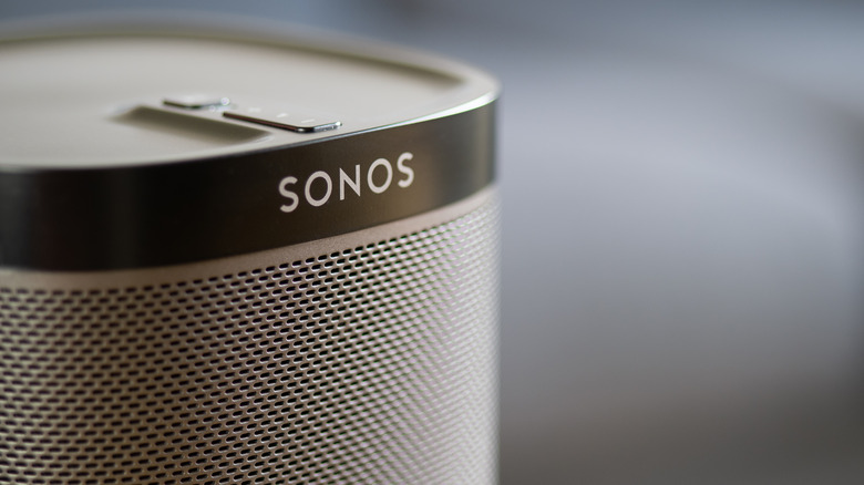 Sonos logo on speaker