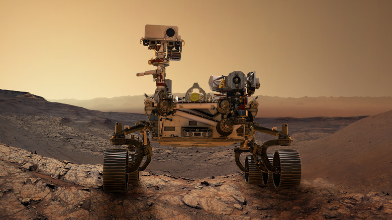 Mars perseverance rover render