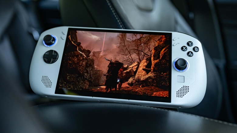 The Lenovo Legion Go S running Lords of the fallen.