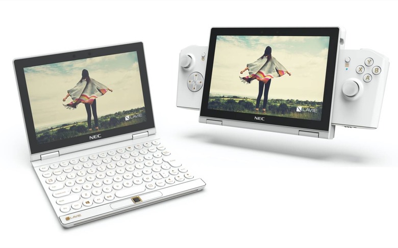 Opheldering schreeuw Papa NEC LAVIE MINI Is An 8-Inch Gaming Laptop With A Switch-Style Controller -  SlashGear