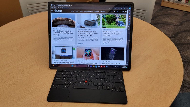 using chrome on thinkpad x1 fold