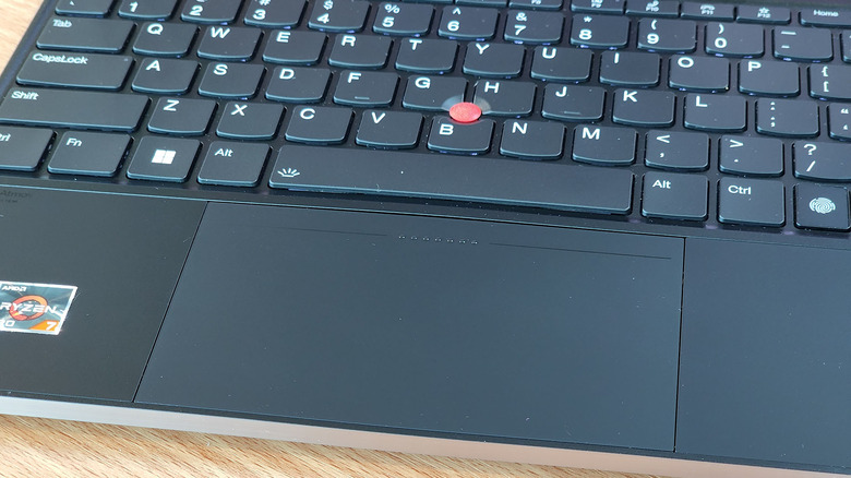 Keyboard and touchpad