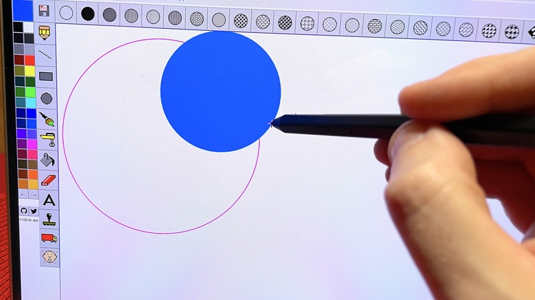 Using the Precision Pen 2 in KidPix on the Yoga 9i Gen 8
