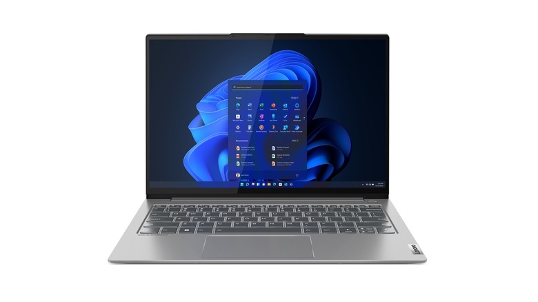 The front fascia of the Lenovo ThinkBook 13s Gen 4i.
