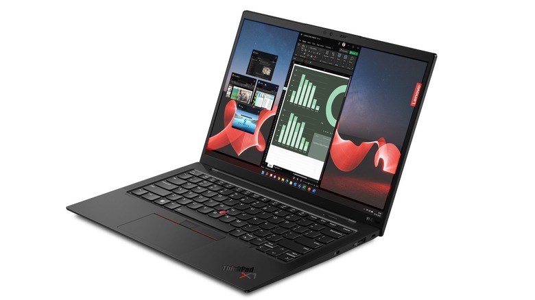 The ThinkPad X1 Carbon Gen 11 laptop.