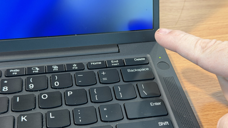 Fingerprint reader on Lenovo ThinkPad X13 Gen 6