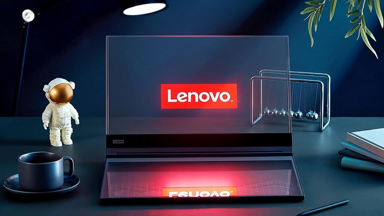 Lenovo Thinkbook transparent display laptop