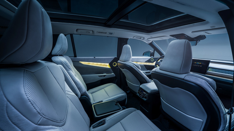 2027 Lexus TZ interior first and second row