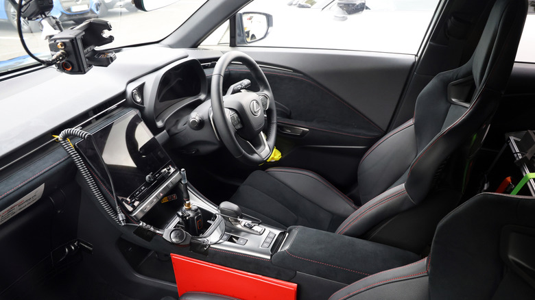 Interior of the Lexus LBX Morizo RR prototype