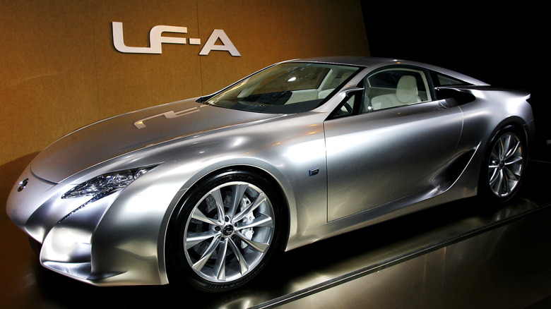 Lexus LF-A Concept on display