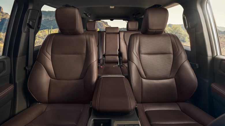 interior of 2025 Toyota Land Cruiser