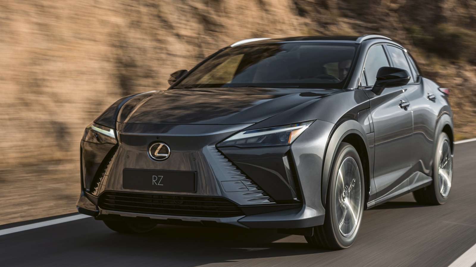 lexus-rz-all-electric-suv-promises-225-mile-range-and-a-weird-yoke-wheel-slashgear