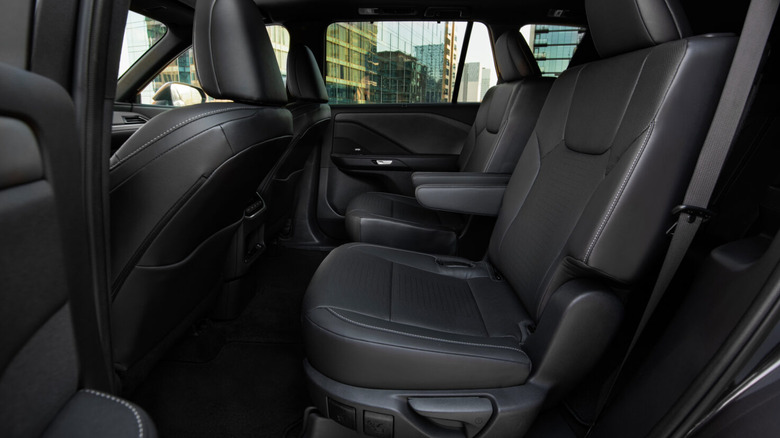 Second-row captain's chairs in a Lexus TX 350