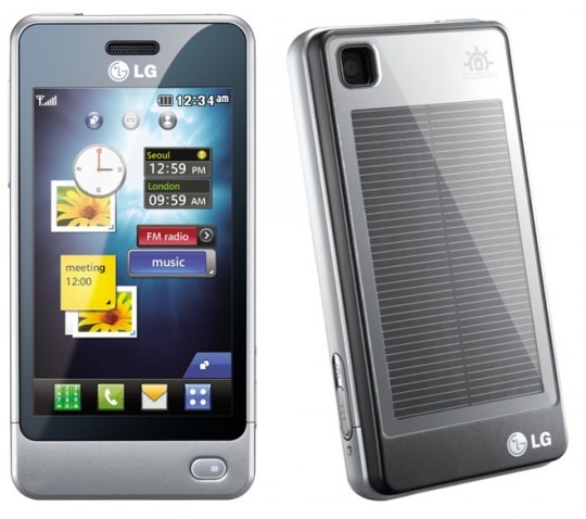 LG GD510 solar charging phone