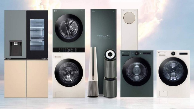 Assortment of LG upgradable appliances