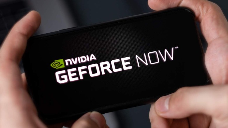 NVIDIA GeForce NOW on phone