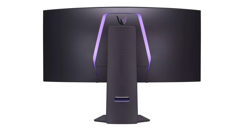 LG UltreaGear OLED gaming monitor rear