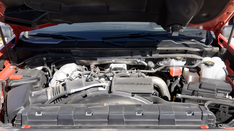 2024 Chevrolet Silverado HD ZR2 Bison diesel engine bay