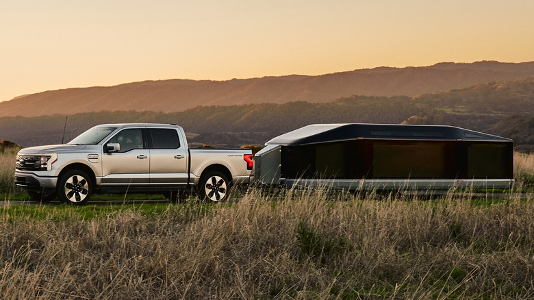 F-150 Lightning towing RV