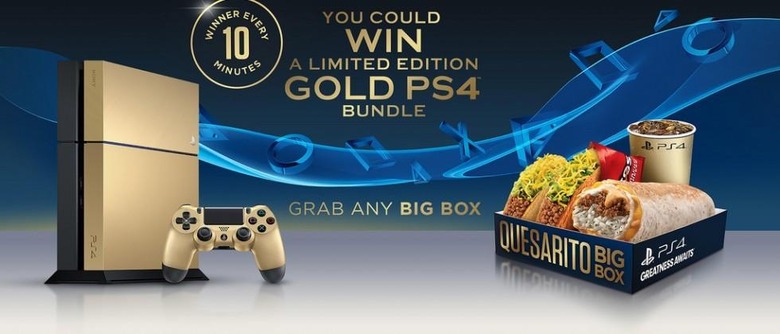 Limited edition gold PS4 bundle brings the bling via Taco Bell