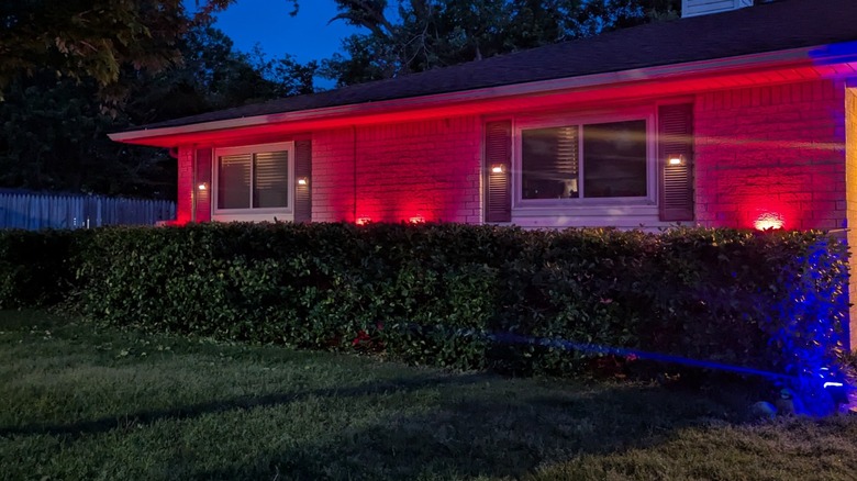 House illuminated by Linind Spotlights