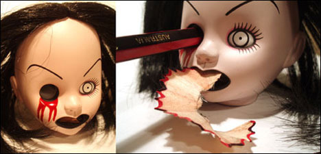 living dead doll pencil sharpner