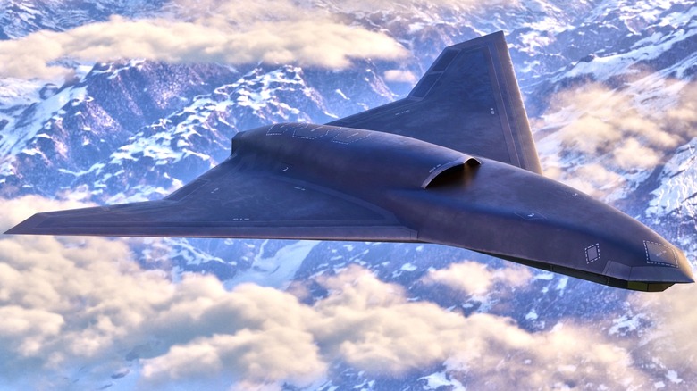 An artist's rendering of the Vectis collaborative combat aircraft