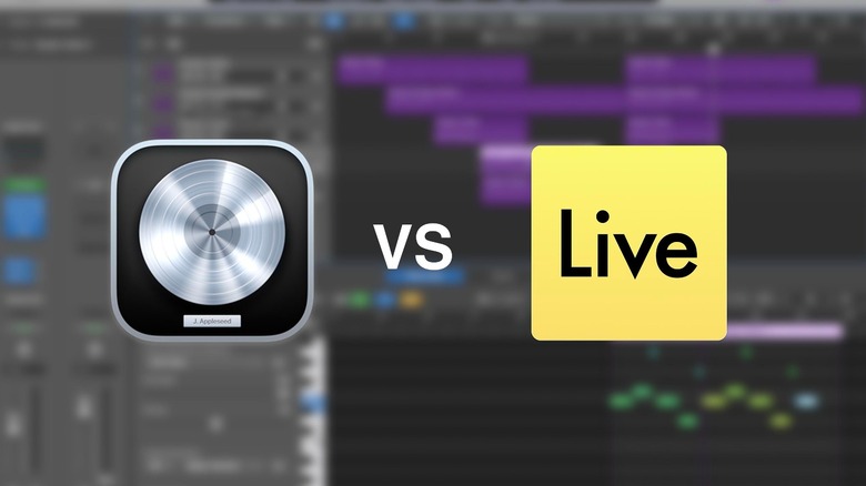 Logic Pro and Ableton Live logos comparison