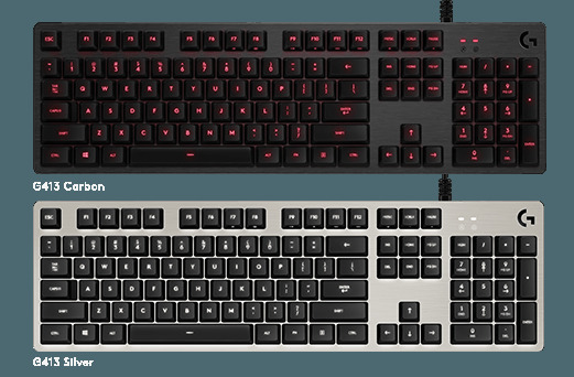  Logitech G413 Mechanical Gaming Keyboard : Video Games