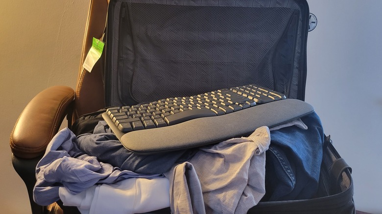 Wave Keys in suitcase