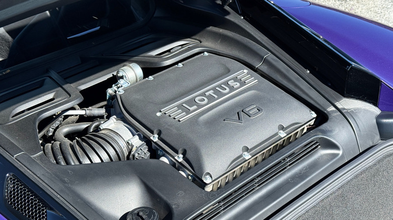 2026 Lotus Emira V6 SE Racing Line engine bay