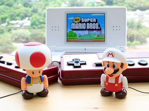 Lovie Dovie Toad and Fire Mario