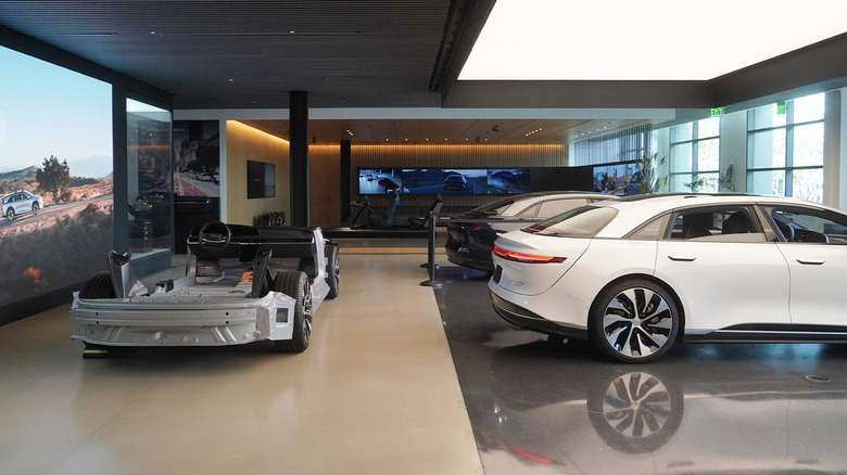 Lucid Motors headquarters showroom