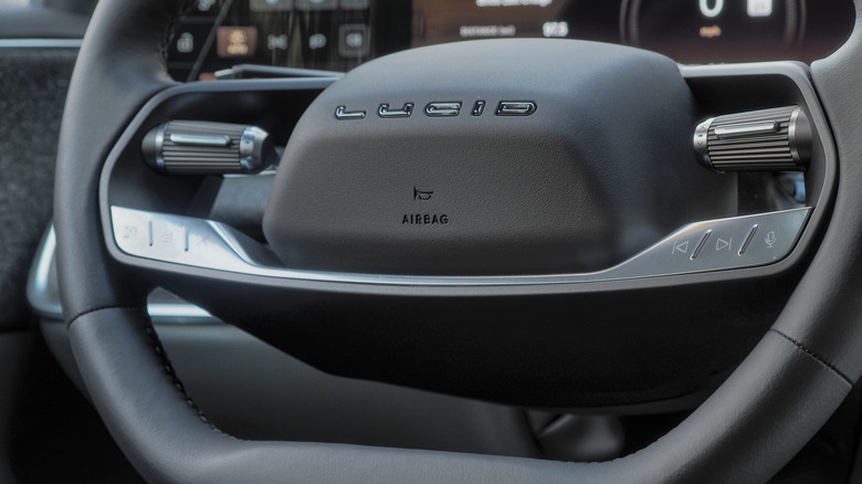 Lucid Air steering wheel