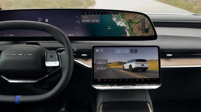 Dashboard of Lucid Gravity GT-S.