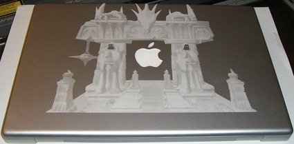 Etched MacBook Pro Dark Portal from WoW