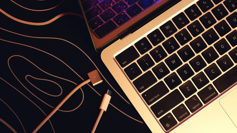 MagSafe and USB-C charging options on MacBook