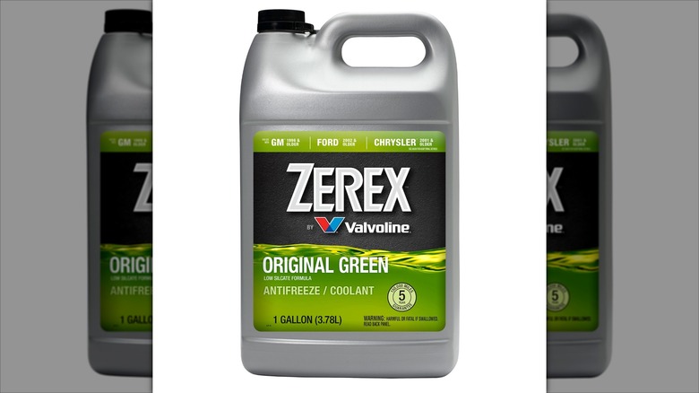 1-gallon bottle of Zerex Original Green antifreeze