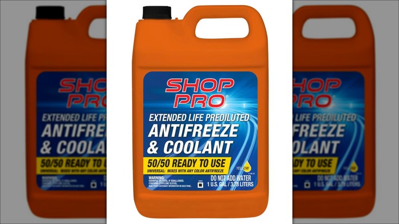 1-gallon bottle of ShopPro extended life antifreeze