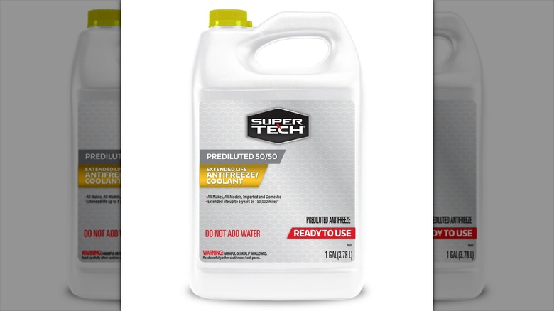 1-gallon bottle of SuperTech antifreeze