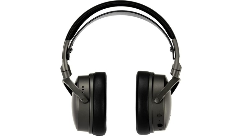 Audeze headphones on a white background