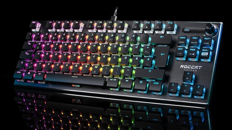The Roccat Vulcan TKL compact RGB keyboard