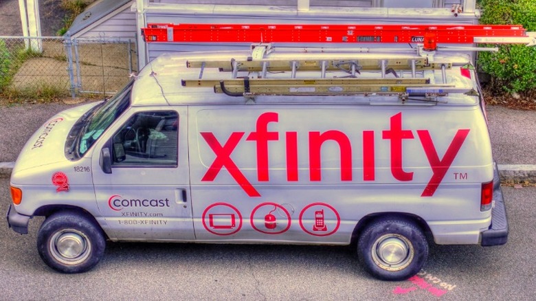 Xfinity installation truck
