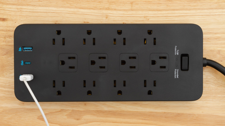 Anker Power Strip on Table