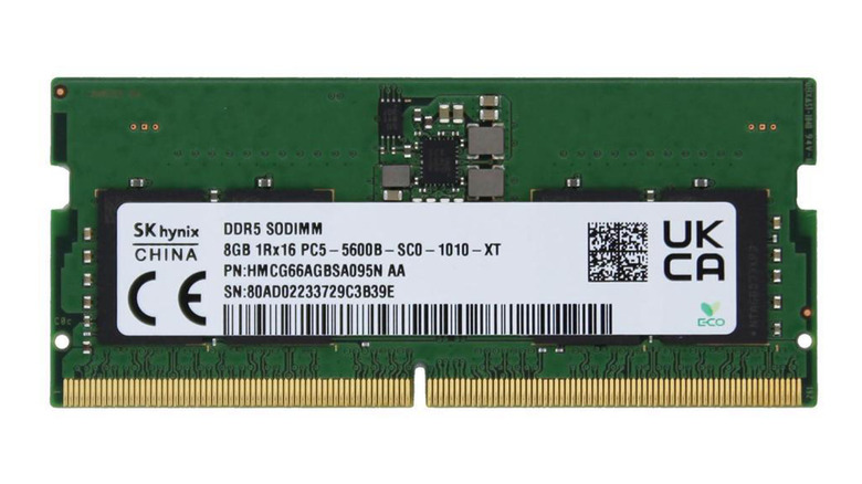 A stick of SK Hynix laptop RAM