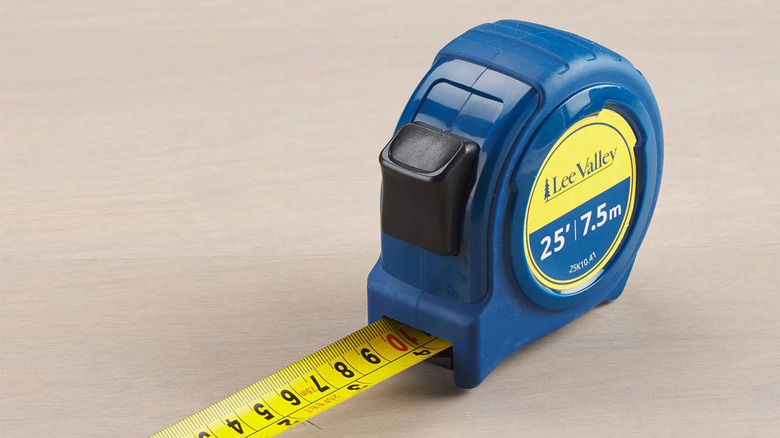 A stock image of a Lee Valley tape measure