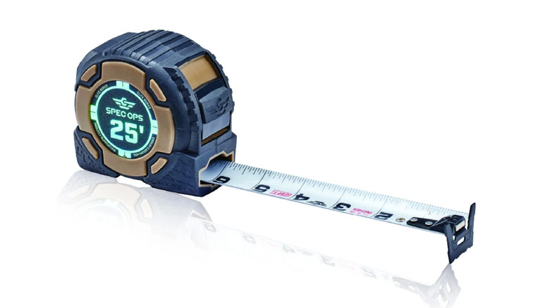 A stock image of a Spec Ops Tools tape measure