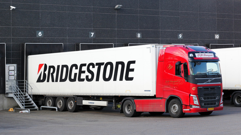 A Bridgestone truck