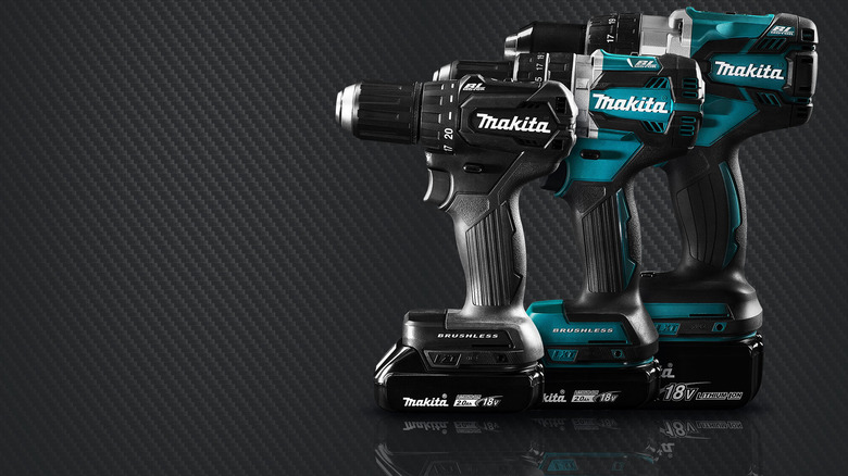 three makita drills